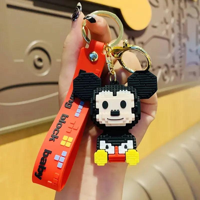 BUILDING BLOCK CHARACTER KEYCHAIN SPARKLES