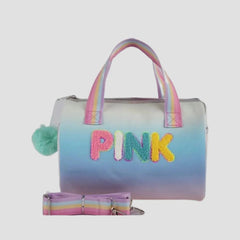 PINK MINI DUFFEL BAG SPARKLES