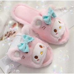 BEAUTIFUL FURY PLUSH SLIPPERS FOR WINTER SPARKLES