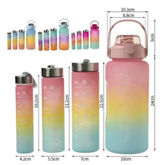 4PCS GRADIENT PORTABLE BOTTLE SET SPARKLES
