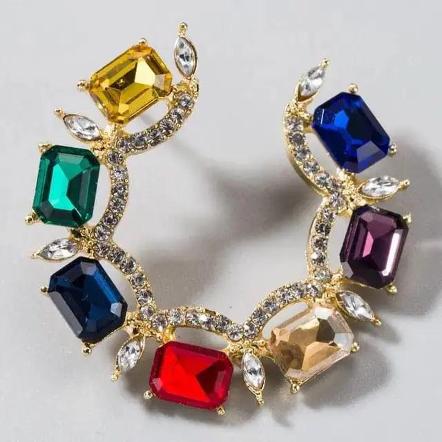 EXQUISITE HOOP EARRINGS SPARKLES