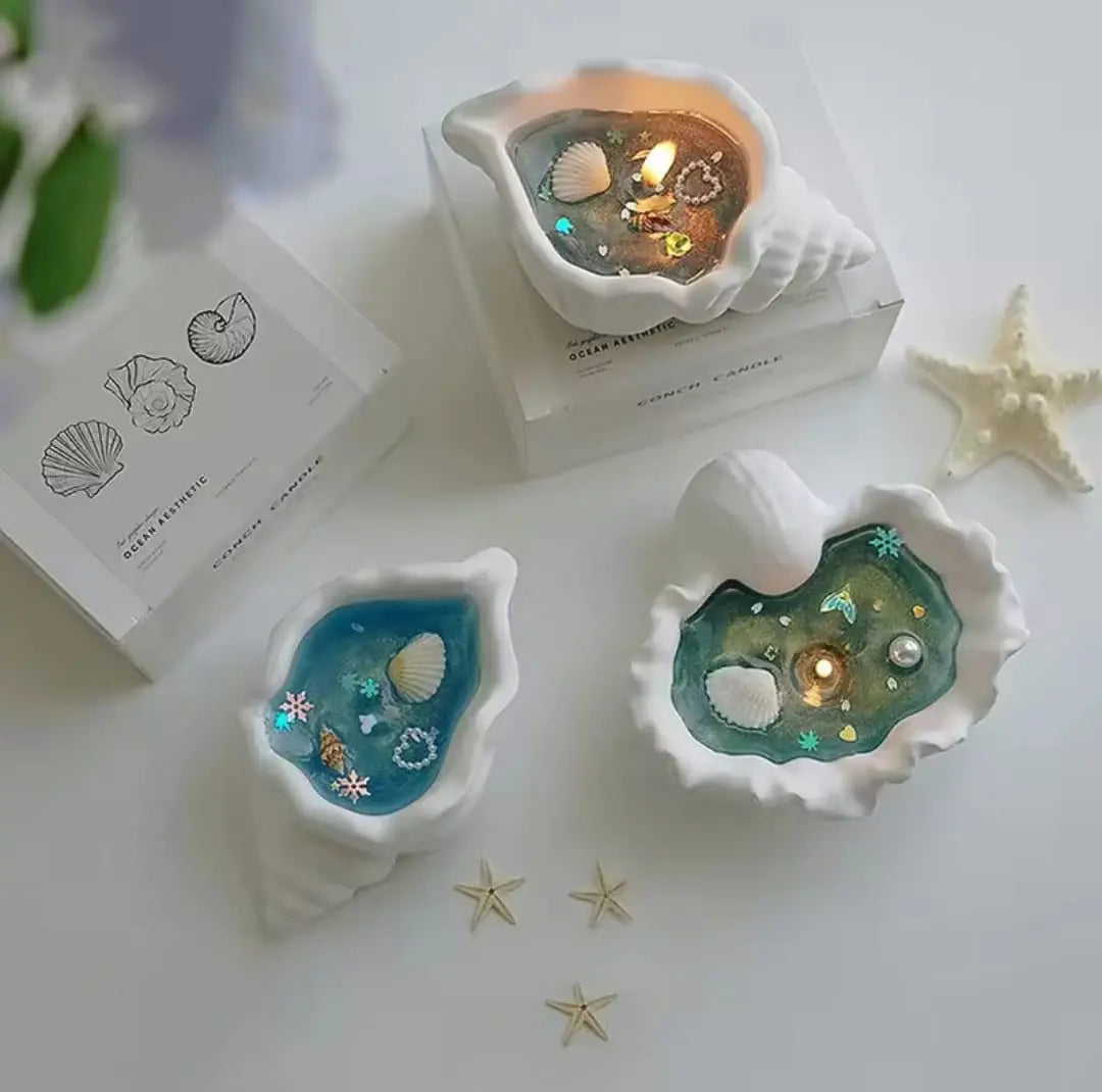 OCEAN THEMED SCENTED CANDLE SPARKLES