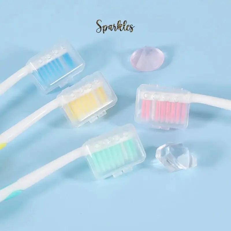 4 X BEAR TOOTH BRUSHES SET SPARKLES