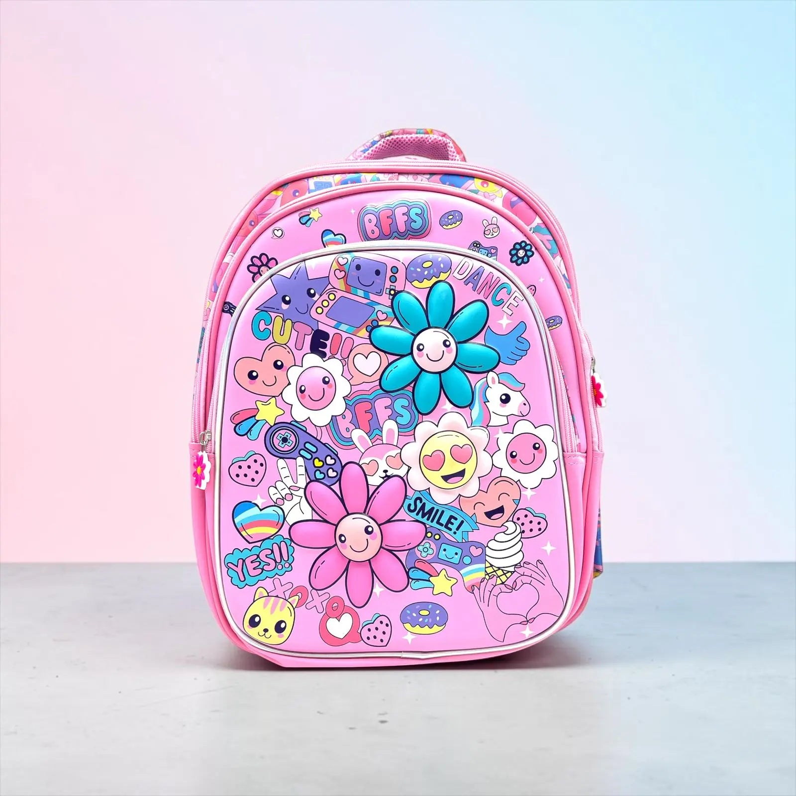 PINK FLORAL BACKPACK - Sparkles