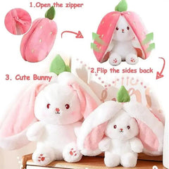 SUPPER SOFT STRAWBERRY RABBIT SOFT TOY SPARKLES
