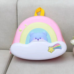 CUTE RAINBOW CLOUD BACKPACK SPARKLES