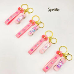 SKATE-BOARD KEYCHAIN SPARKLES