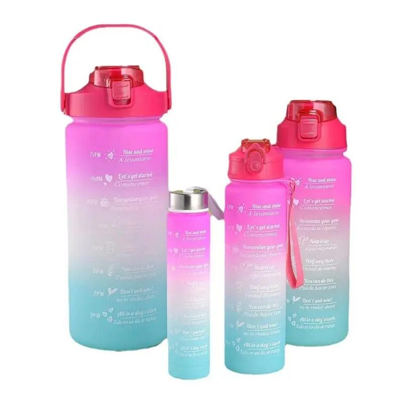 4PCS GRADIENT PORTABLE BOTTLE SET SPARKLES