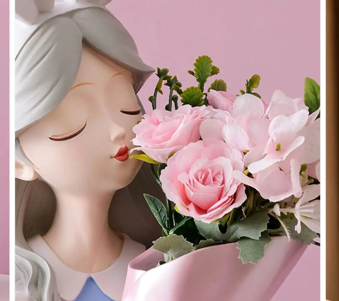 ADORABLE DOLL VASE DECOR SPARKLES