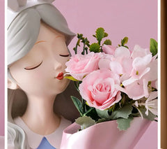 ADORABLE DOLL VASE DECOR SPARKLES