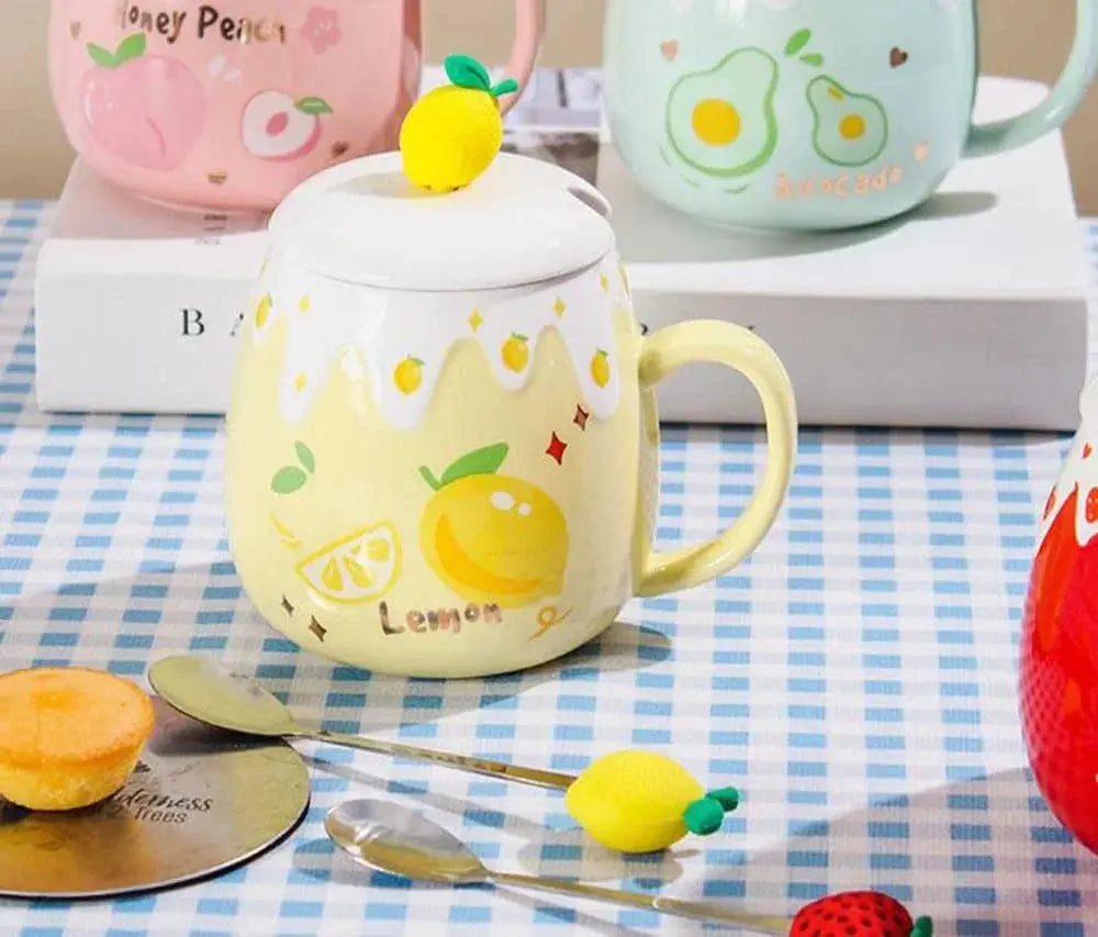 SWEET CERAMIC FRUIT MUG SPARKLES