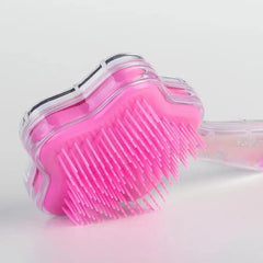 STAR GLITTERY HAIR BRUSH SPARKLES