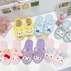 BEAUTIFUL FURY PLUSH SLIPPERS FOR WINTER SPARKLES