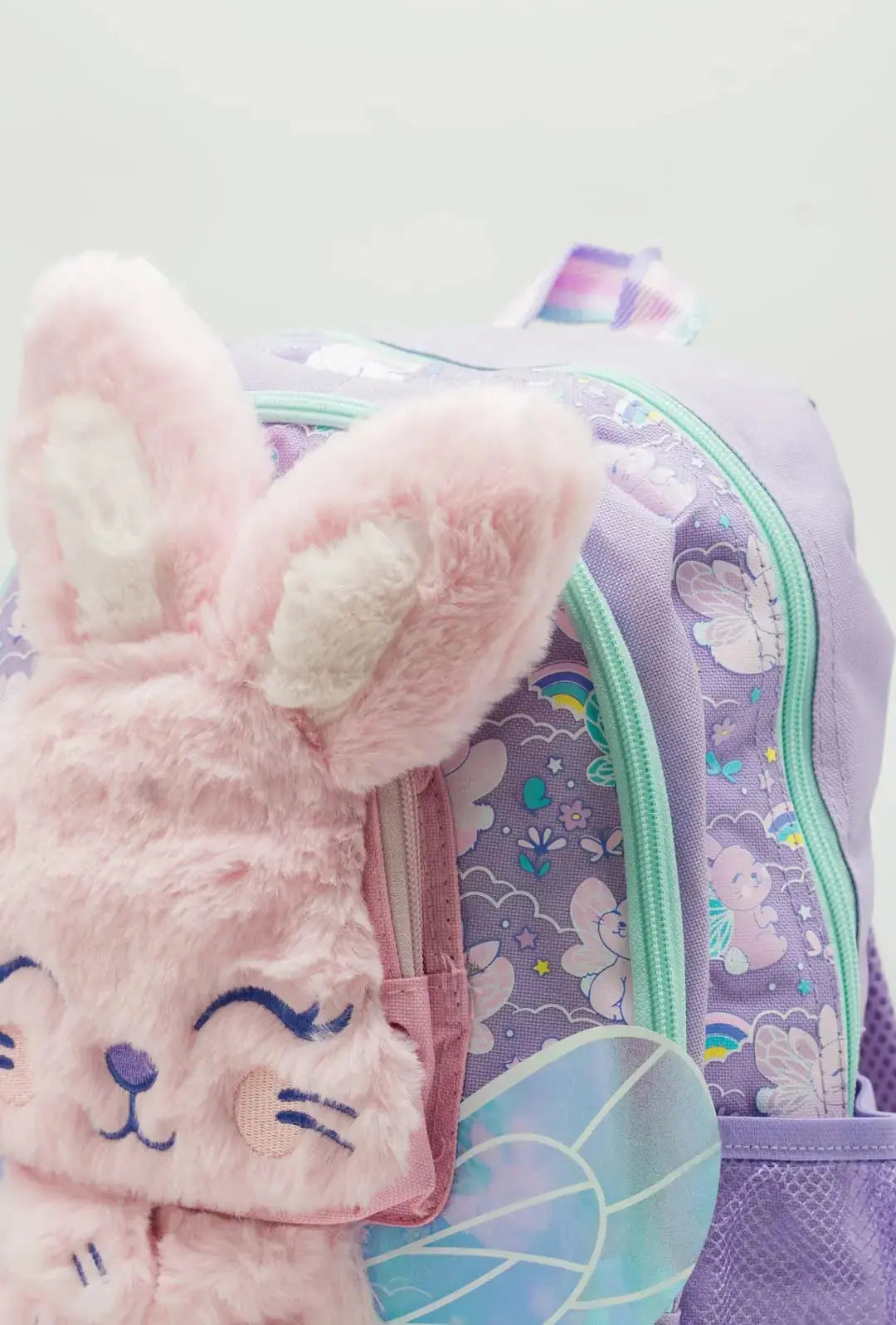 PLUSH BUNNY BACKPACK SPARKLES