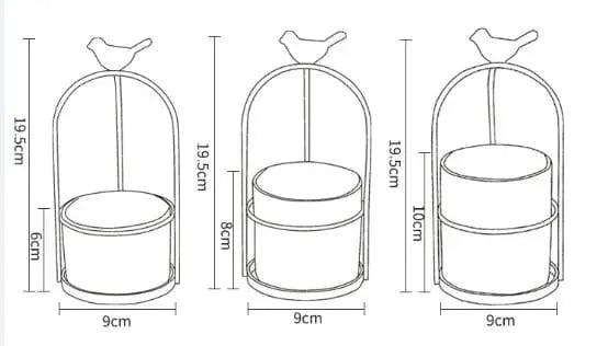 MODERN MARBLE CERAMIC SPARROW PLANTER SPARKLES
