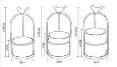 MODERN MARBLE CERAMIC SPARROW PLANTER SPARKLES