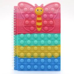 COLORFUL POP-IT SPIRAL NOTEPAD SPARKLES