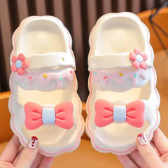 TRENDING FROSTED BOW CROCS SPARKLES