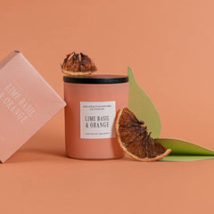 HOME FRAGRANCE LIME BASIL & ORANGE SCENTED CANDLE SPARKLES