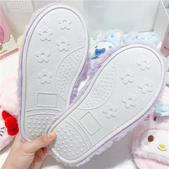 BEAUTIFUL FURY PLUSH SLIPPERS FOR WINTER SPARKLES