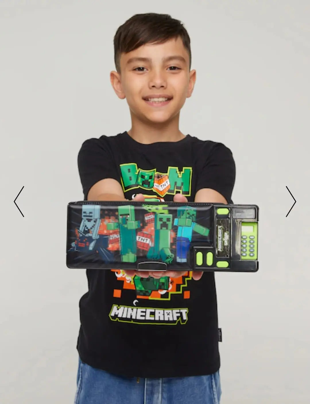 SMIGGLE MINECRAFT POP-OUT PENCIL CASE SPARKLES