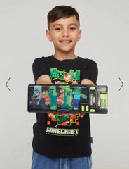 SMIGGLE MINECRAFT POP-OUT PENCIL CASE SPARKLES