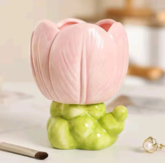 CERAMIC BRUSH HOLDER SPARKLES