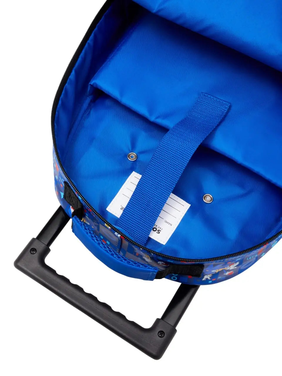 SMIGGLE SONIC TROLLEY BACKPACK WITH LIGHT UP WHEELS SPARKLES