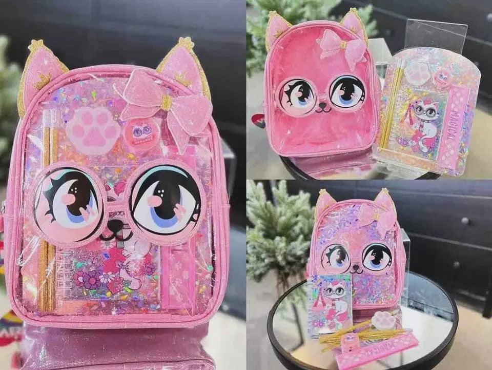 ADORABLE BACKPACK WITH STATIONERY SPARKLES