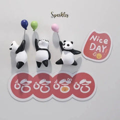 PANDA REFRIGERATOR MAGNET SPARKLES