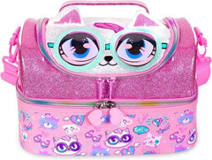 AESTHETIC KITTY DUAL COMPARTMENT LUNCH BAG SPARKLES