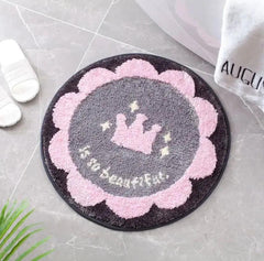 ROUND FOOT RUG SPARKLES