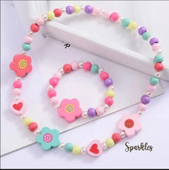FLORAL BEADS SET SPARKLES