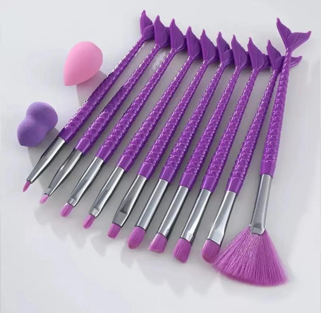 MERMAID MAKE-UP BRUSH SET SPARKLES