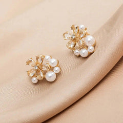 LUXE FLORAL STUDS SPARKLES