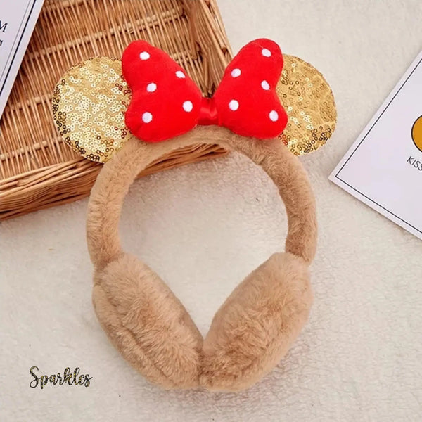 Stay warm with Sparkles' Disney Bow Earmuffs!