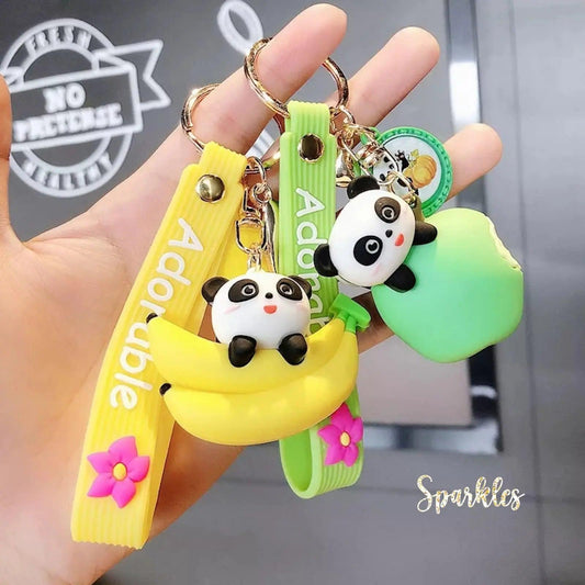 PANDA FRUIT KEYCHAIN SPARKLES