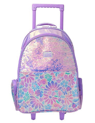 BLOOM TROLLEY BACKPACK WITH LIGHT UP WHEELS SPARKLES