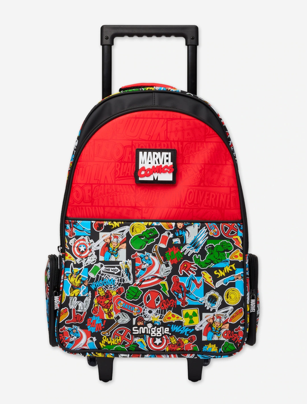 MARVEL COMICS TROLLEY BACKPACK WITH LIGHT UP WHEELS