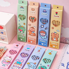 CUTE 6 X PENCILS SET