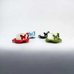 BUTTERFLY CUP SAUCER SET - Sparkles
