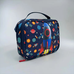 SPACE ROCKET INSULATED LUNCH BAG