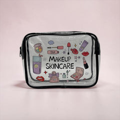 TRENDY TRANSPARENT ACCESSORIES POUCH