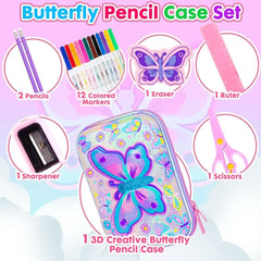 VEST BUTTERFLY STATIONERY SET SPARKLES