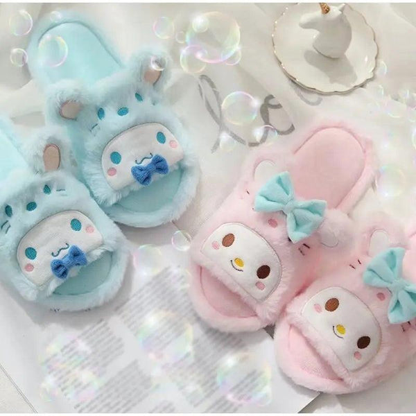 BEAUTIFUL FURY PLUSH SLIPPERS