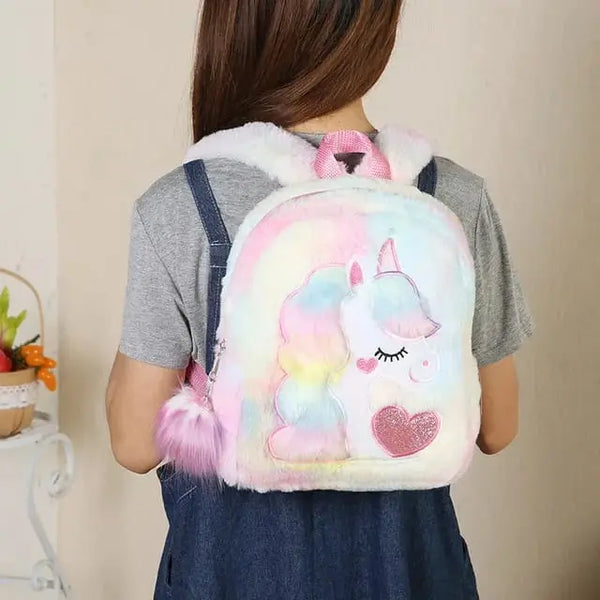 FLUFFY UNICORN BACKPACK
