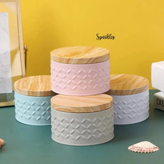 METALLIC ROUND CONTAINER
