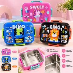 CUTE & PRACTICAL CHARACTER STAINLESS STEEL LUNCH BOX