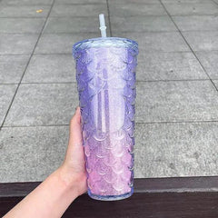 GLITTERY MERMAID SCALES SIPPER