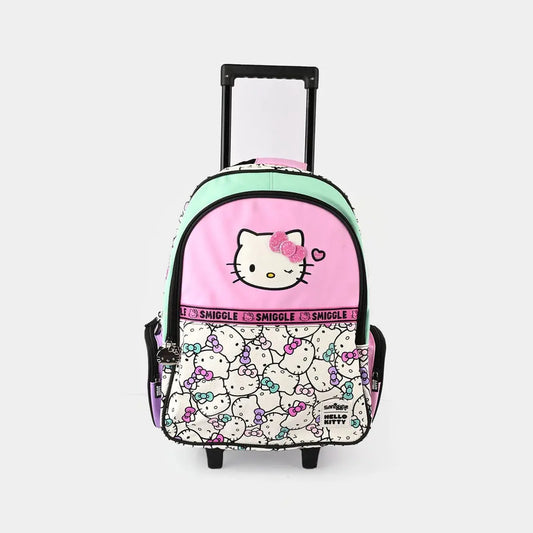 HELLO KITTY TROLLEY BACKPACK WITH LIGHT UP WHEELS - Sparkles